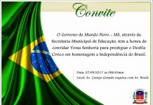 Mundo Novo terá o seu desfile de 7 de Setembro