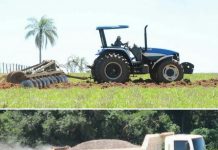 Cascalhamento e Curvas de Nível continuam na área rural de Mundo Novo