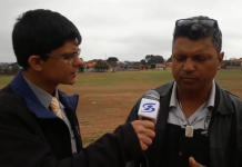 andaia Caetano conversa com o diretor de Habitação do Governo de Mundo novo, Cesar Mariano