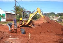 Após chuvas, trabalham recomeçam em Mundo Novo