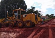 Seguem as obras para a pavimentação de ruas do bairro Vila Nova