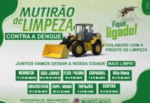 Governo de Mundo Novo lança Mutirão de Limpeza no combate à Dengue