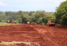Levantamento da estrada do antigo laticínio foi realizado nesta quinta (05) em Mundo Novo