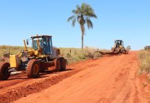 Governo de Mundo Novo realiza manutenção de estradas do município