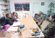 Prefeita e vice recebem visita da Polícia Militar Ambiental em Mundo Novo