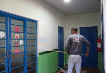 Setor de pintura inicia etapa final de revitalização do Cei Guaicuru