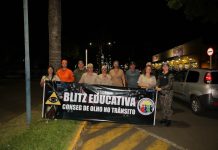 Conselho de Segurança de Mundo Novo realiza blitz educativa no centro da cidade