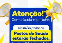 Atenção: unidades de saúde estarão fechadas na próxima segunda-feira para realização da 8ª Conferência Municipal de Saúde
