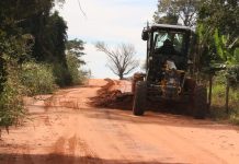 Departamento de Estradas e Rodagens segue com manutenção nas vias rurais do município