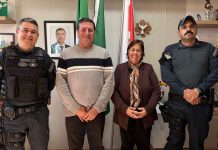 Governo de Mundo Novo recebe comando da Polícia Militar em reunião institucional