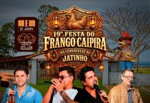 19ª Festa do Frango Caipira acontece nos dias 8 e 9 de agosto na Comunidade do Jatinho